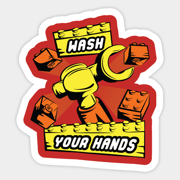 Washing hands Sticker by BignellArt